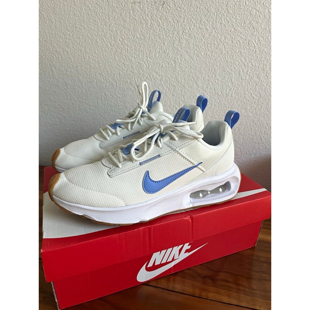 New Nike Air Max INTRLK Lite Summit White/Royal Pulse Mesh Sneakers Women’s 8.5